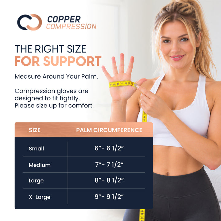 CopperCore™ Infrared Energy Half Finger Gloves by Copper Compression