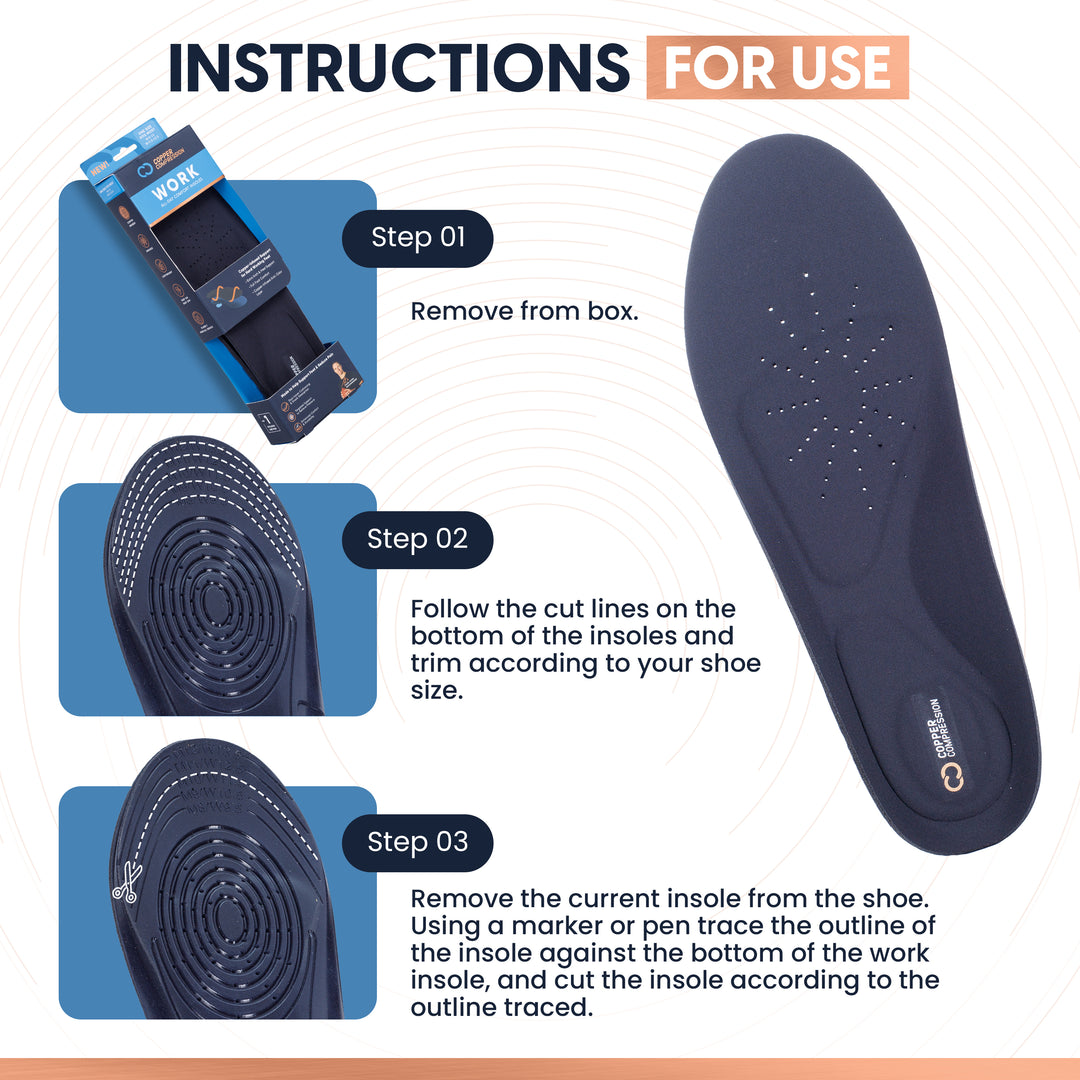 Copper Compression Work All Day Comfort Insoles