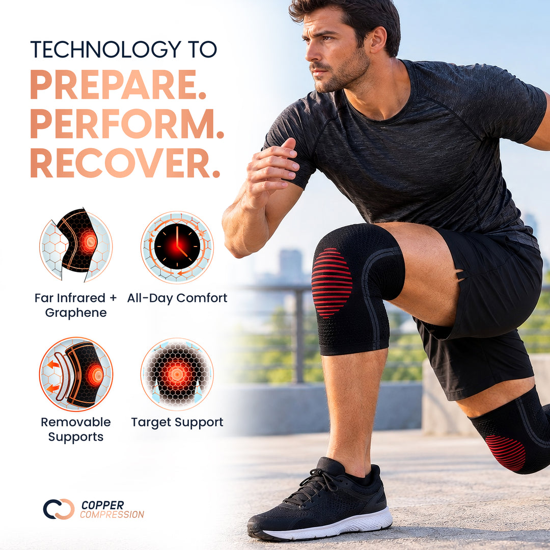 Copper Compression CopperCore™ Infrared Energy Knee Sleeve 2 Pack