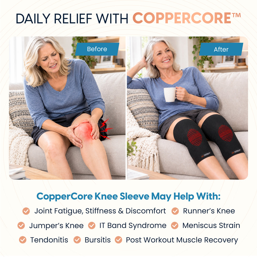 Copper Compression CopperCore™ Infrared Energy Knee Sleeve 2 Pack
